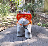 Садова фігура "Слон з підставкой" 52х35х21 см - кераміка, фото 7