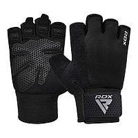 Перчатки для фитнеса RDX W1 Half Black Plus M PRO_1180