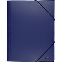Папка на резинках А4 Axent 1508 пластиковая синяя