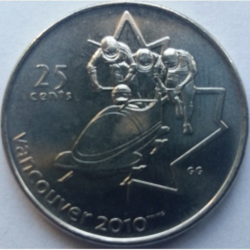 Канада 25 млн, 2008 XXI зимові Олімпійські Ігри, 00 2010 — Бобслій No019