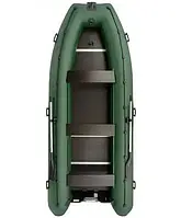 Надувная лодка Колибри КМ-450 ДСЛ Kolibri KM-450 DSL моторная килевая фанерный пайол зелёная