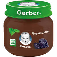 Детское пюре Gerber Чернослив с 6 месяцев 80 г (7613033513978)