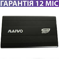 Карман для HDD/SSD 2.5 Maiwo USB 3.0, черный, алюминиевый, внешний