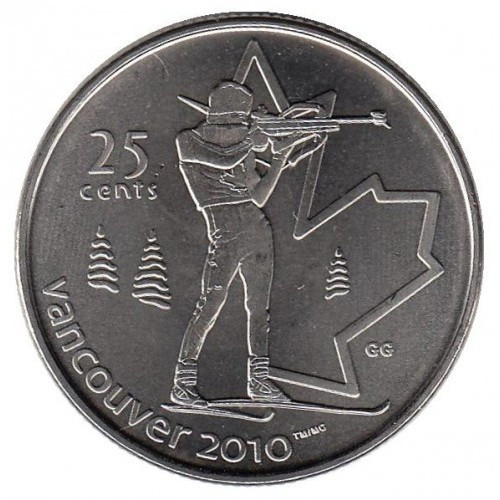 Канада 25 млн, 2007 XXI зимові Олімпійські Ігри, Stone 2010 — Біатлон No025