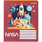 Зошит шкільний Kite NASA NS24-232, 12 аркушів, клітинка, фото 7