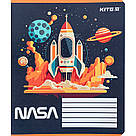 Зошит шкільний Kite NASA NS24-232, 12 аркушів, клітинка, фото 5