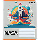 Зошит шкільний Kite NASA NS24-232, 12 аркушів, клітинка, фото 9
