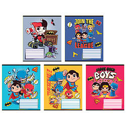 Зошит шкільний Kite DC Comics DC24-232, 12 аркушів, клітинка