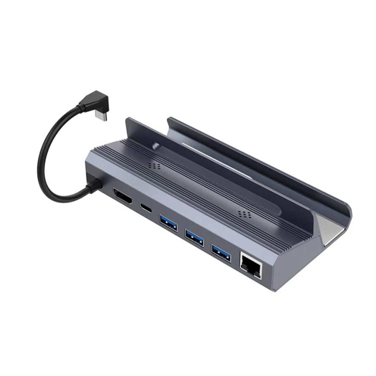 Док-станція підставка iPad Android перехідник Type-C HDMI Ethernet USB 8 в 1 Steam Deck