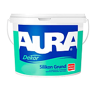 Грунтовка адгезионная, силиконовая, матовая AURA Dekor Silikon Grund (Белая) 2,5 л