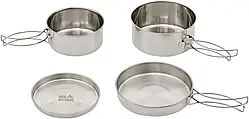 Набір для приготування їжі Skif Outdoor Loner Set, 450г, нержавіюча сталь, 15х5.5 см, 1л, 0.8 л (389.02.37)