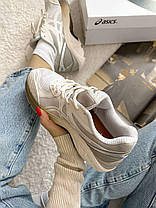 Жіночі кросівки Asics Dime GT-2160 Beige White Взуття Асікс Гель 2160 бежеві кеди текстиль шкіра повсякденні демісезон, фото 5