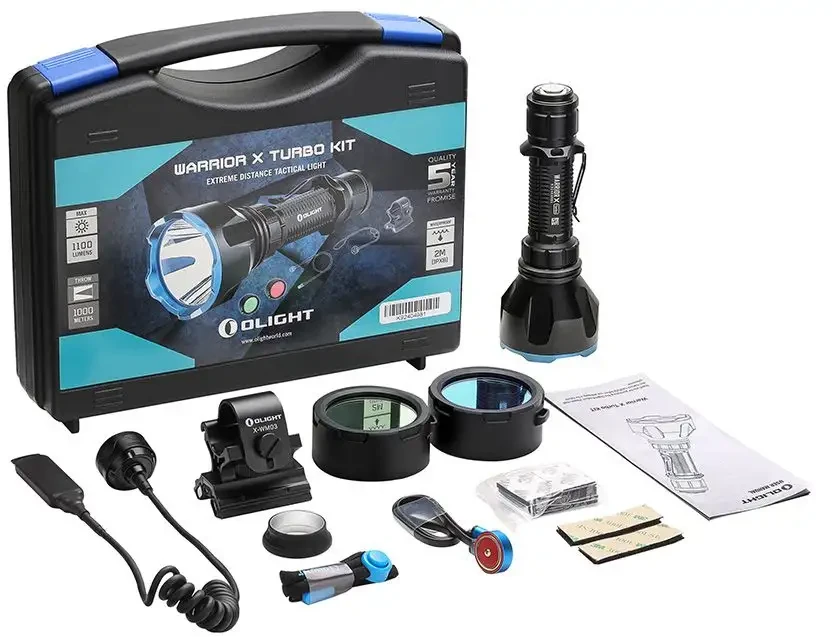 Ліхтар Olight Warrior X Turbo KIT, Колір black