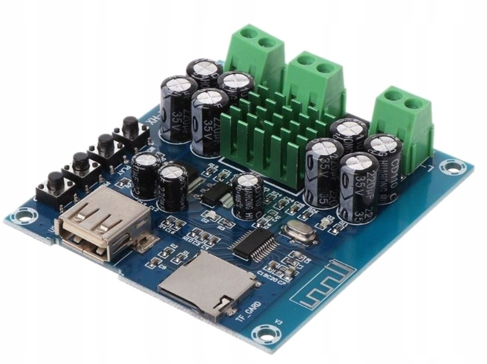 Bluetooth плата двоканальна стерео 50W*2 MP3 плеєр декодер TF, USB XH-M422 TPA3116D2