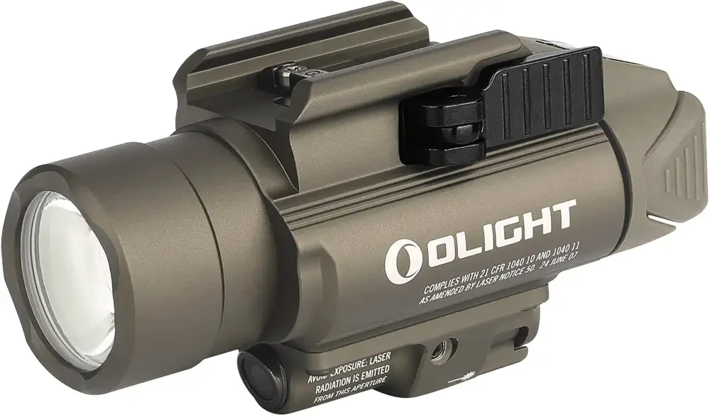 Ліхтар Olight Baldr Pro, green laser, колір desert tan