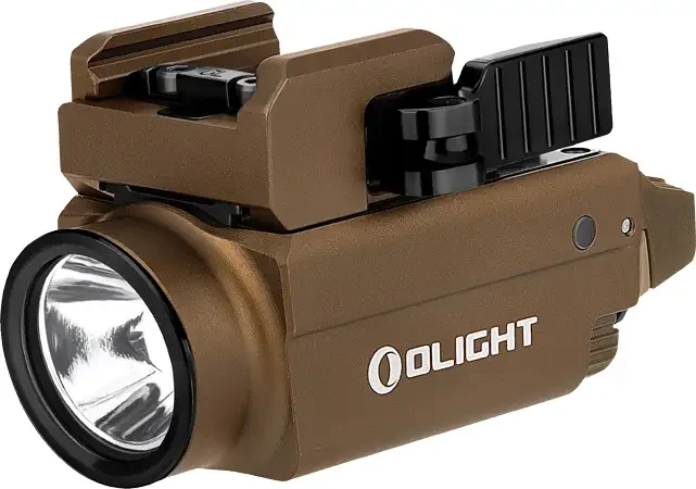 Ліхтар Olight Baldr s, green laser, колір desert tan