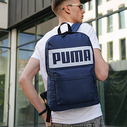 Чоловічий спортивний рюкзак Puma синій сумка Пума спортивна синя для тренувань