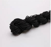 Нейлоновый шнур для плетения браслетов 1 мм Черный 1 метр