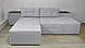 Двоспальний розкладний диван-трансформер зі спальним місцем 160х200 Бруклін поворотний Amely, фото 6