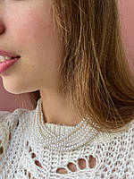 Перлинне кольє з морських перлів, елегантна прикраса для подарунка