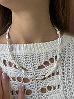 Перлинне кольє з морських перлів, елегантна прикраса для подарунка