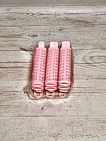 Бигуди-липучка с зажимом BG-Z 6 штук (Розовые)