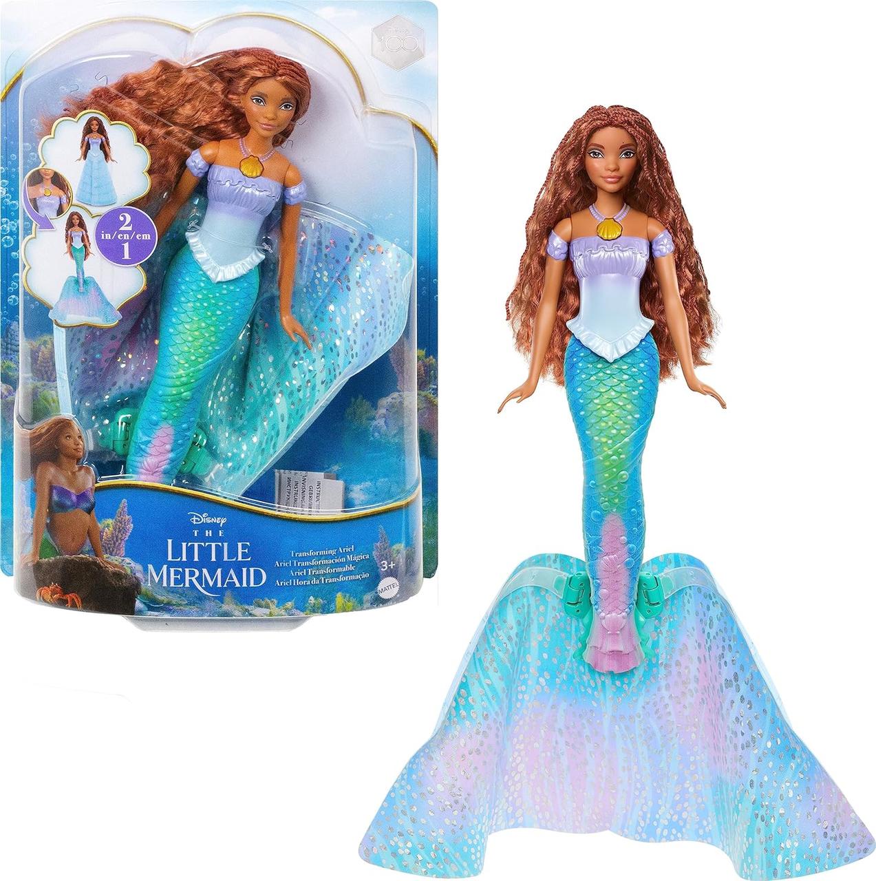 Лялька Русалонька Арієль Mattel Disney Princess The Little Mermaid Transforming Ariel Fashion Doll