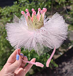 Корона на Обручі Ободок з короною Обруч принцеси золота рожева корона, фото 2