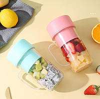 Чашка міні блендер на акумуляторі з заряджанням від USB-спід 420 мл портативний блендер для смузі 2400 мА·год XL-354