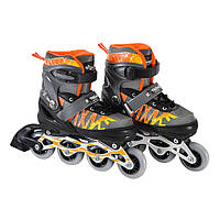 Дитячі ролики Extreme Motion Bambi RL2436 колеса що світяться, сірий, S (30-33), Time Toys