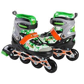 Дитячі ролики Extreme Motion Bambi RL2430(Green) колеса що світяться, зелений, S (30-33), Toyman