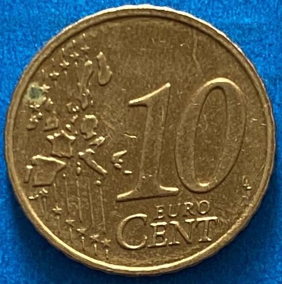 Монета Ірландії 10 євроцентів 2002-15 рр.