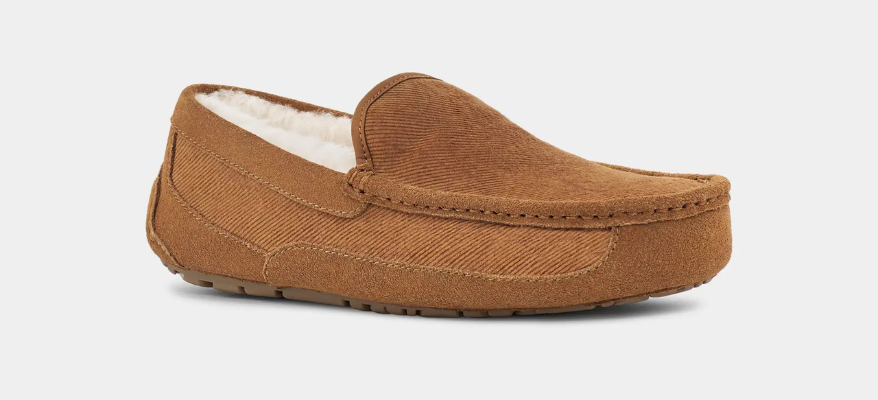 Замшеві сліпони UGG з підкладкою зі штучного хутра 1159804494 (Коричневий, 50,5)