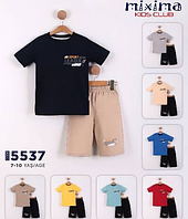 Костюм двійка дитяча футболка з шортами на хлопчика 7-10 років (8 кв) "BAMBINI" купити гуртом в Одесі на 7км