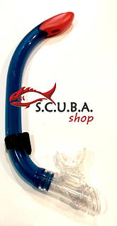 Трубка BS Diver Semidry KID дитяча з клапаном для плавання (синя)