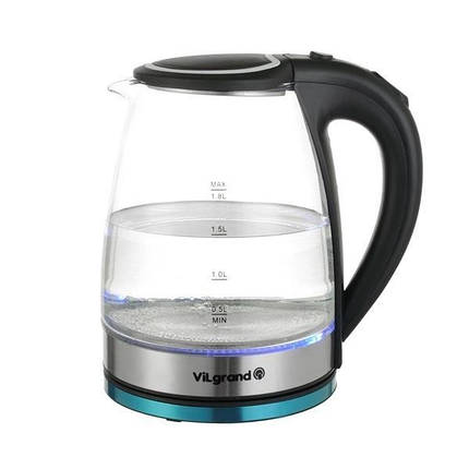 Електрочайник ViLgrand VL-1188-GK-BlaСk 1.8 л чорний ID 4827600, фото 1