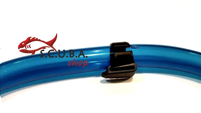 Трубка BS Diver Semidry KID дитяча з клапаном для плавання (синя)