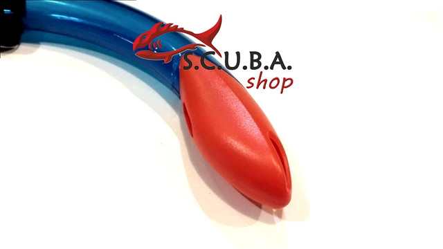 Трубка BS Diver Semidry KID дитяча з клапаном для плавання (синя)