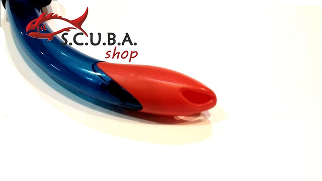 Трубка BS Diver Semidry KID дитяча з клапаном для плавання (синя)