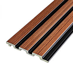 Рейка декоративна PS 2900х120х12мм Каштановий SW-00001743