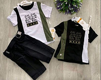 Костюм двійка дитяча футболка з шортами на хлопчика 5-8 років (2 цв) BAMBINI" недорого від прямого постачальника