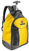Topex 79R450 Рюкзак для инструмента, полиэстер, 25 внутр.карм, телеск. ручка, колеса, регулируемые лямки