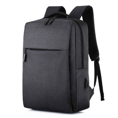 Рюкзак для ноутбука Merlion 14", вихід під USB-кабель, 32х11х41 см, Black, фото 1