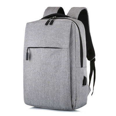 Рюкзак для ноутбука Merlion 14", вихід під USB-кабель, 32х11х41 см, Grey, фото 1