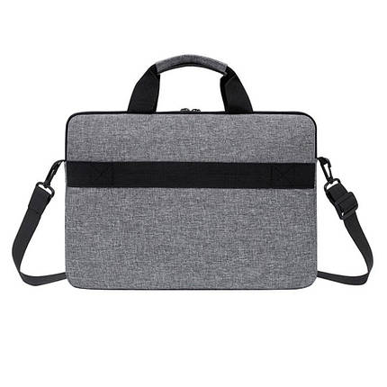 Сумка для ноутбука Merlion 14" Stripe, з плечовим ременем, Gray, фото 1