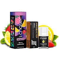 Набор для самозамеса жидкости CHASER 30 мл. 50 мг Ягодный лимон для электронной сигареты, парения вейпа LUX CV