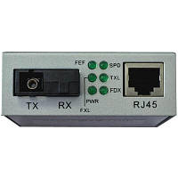 Медиаконвертер Step4Net 10/100Base-TX to 100Base-FX, SM, 1550nm, SC/PC, 20км MC-D-0,1-1SM-1550nm-20 p