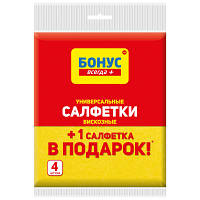 Салфетки для уборки Бонус вискозные 3 шт. 4820048483940 p