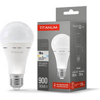Лампочка TITANUM LED акумуляторна A68 10W E27 4000K 220V TL-EMA68-10274 p