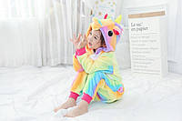 Пижама Кигуруми детская Kigurumba Единорог радуга S - рост 105 - 115 см Разноцветный GG, код: 1776809